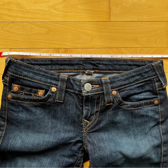 True Religion Low Rise Straight Women's Dark Blue Jeans size 27 - Picture 7 of 7